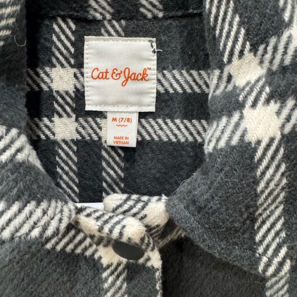 Girls Plaid Button Up - Picture 3 of 4